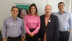 Federação Interestadual dos Odontologistas (FIO) se reuniu com a coordenadora-geral de Saúde Bucal do Ministério da Saúde, Patrícia Lima Ferraz. (Foto: FIO)