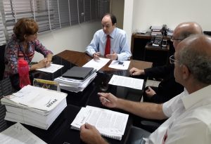 Reunião com Joaquim Mesquita, secretário de Gestão e Planejamento de Goiás.