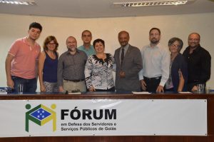 Fórum Goiano dos Servidores e Serviços Públicos discute criação de uma associação para administrar Hospital dos Servidores Públicos. (Foto: Sintego)